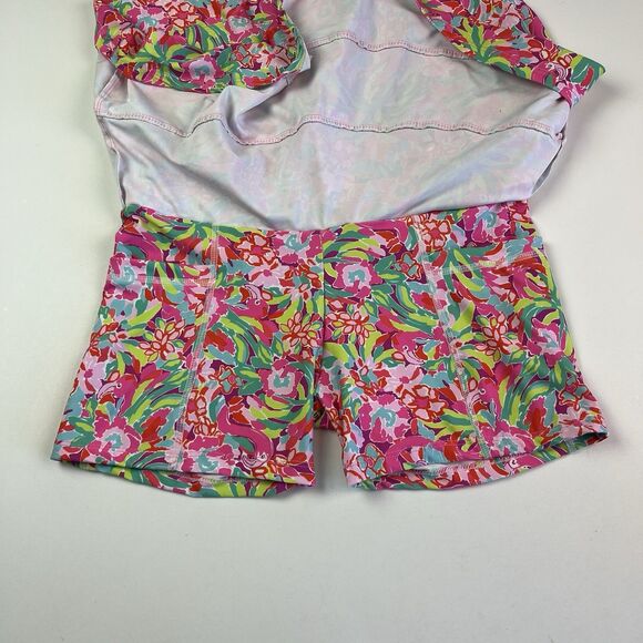 Rejane Monetti Flamingo Floral Skort Skirt S Tennis Pickleball Golf Athletic - Picture 9 of 12